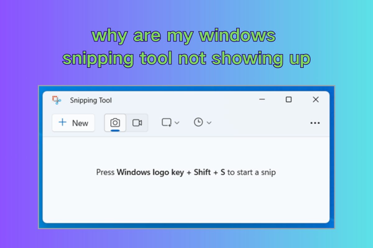 Why Is My Windows Snipping Tool Not Showing Up: Troubleshooting Guide